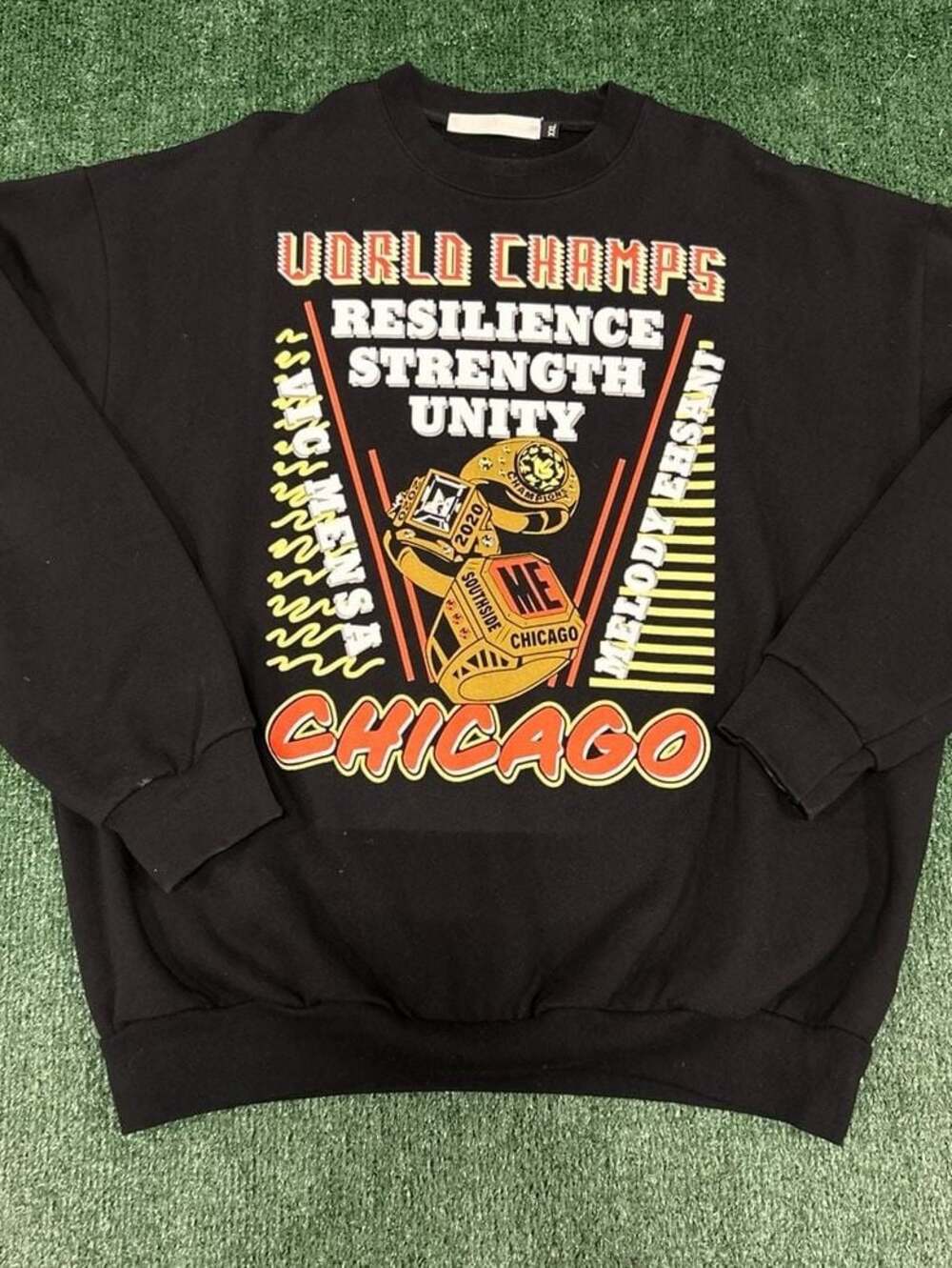 Melody Ehsani x Vic Mensa World Champs Chicago Resilience Strength Unity Sweatsh